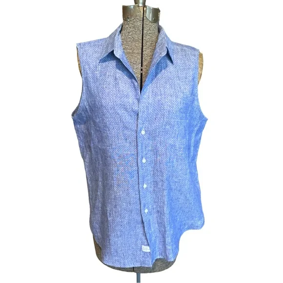 Frank & Eileen sleeveless linen blouse. EUC - Picture 4 of 11